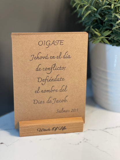 52 Bible Verses in Spanish Versiculos Bíblicos para cada semana del año, 52 versículos