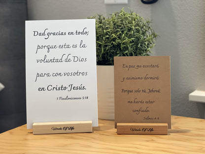 52 Bible Verses in Spanish Versiculos Bíblicos para cada semana del año, 52 versículos